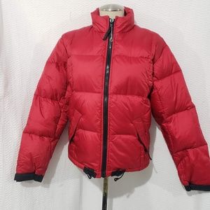 The Limited American Outdoor Red Nylon Puffer Coat